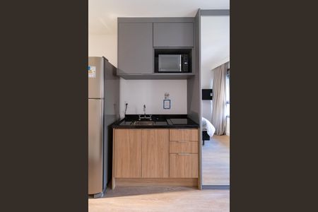Studio para alugar com 24m², 1 quarto e sem vaga Studio para alugar com 24m², 1 quarto e sem vagaCozinha