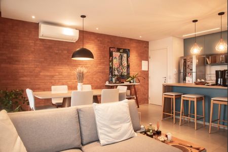 Apartamento à venda com 65m², 1 quarto e 2 vagasSala