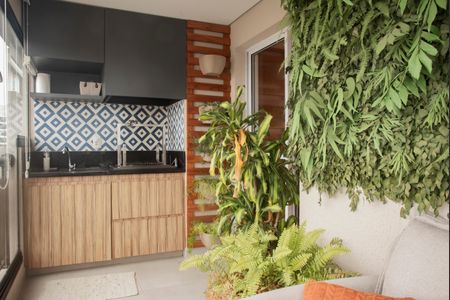 Apartamento à venda com 65m², 1 quarto e 2 vagasVaranda gourmet