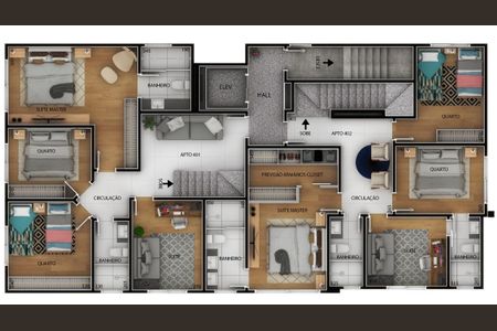 Apartamento à venda com 243m², 4 quartos e 4 vagas