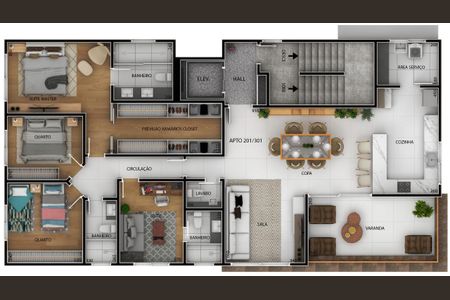 Apartamento à venda com 161m², 4 quartos e 4 vagas