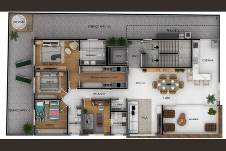 Apartamento à venda com 161m², 4 quartos e 4 vagas