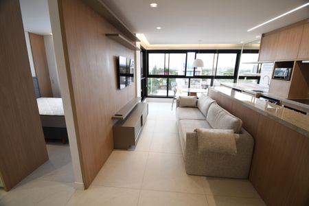 Apartamento para alugar com 48m², 1 quarto e 2 vagasSala