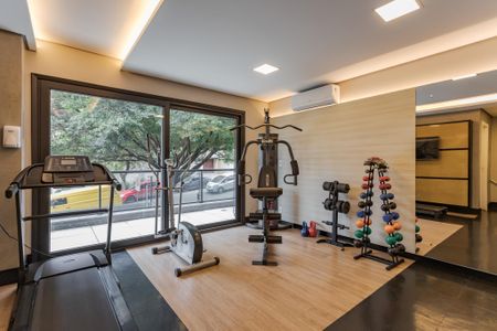 Apartamento à venda com 76m², 1 quarto e 2 vagas Apartamento à venda com 76m², 1 quarto e 2 vagasÁrea comum - Academia