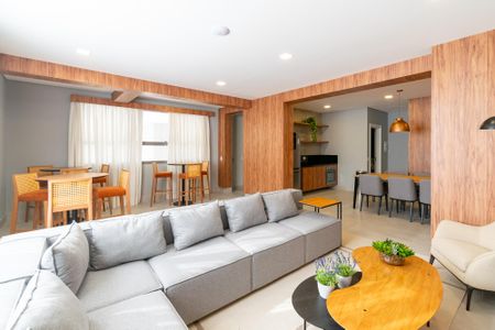 Apartamento à venda com 28m², 1 quarto e sem vaga Apartamento à venda com 28m², 1 quarto e sem vagaÁrea comum - Salão de festas