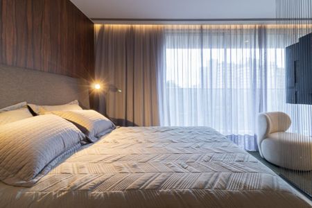 Studio para alugar com 53m², 1 quarto e 1 vaga Studio para alugar com 53m², 1 quarto e 1 vagaQuarto