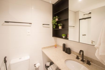 Studio para alugar com 30m², 1 quarto e sem vaga Studio para alugar com 30m², 1 quarto e sem vagaBanheiro