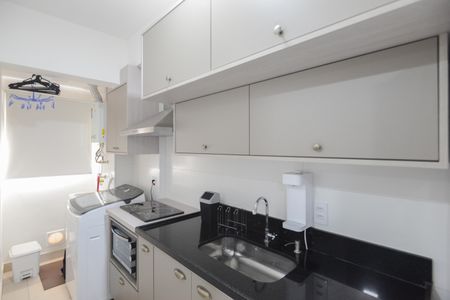 Studio para alugar com 43m², 1 quarto e 1 vaga Studio para alugar com 43m², 1 quarto e 1 vagaCozinha e Área de Serviço