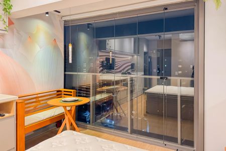 Studio à venda com 23m², 1 quarto e sem vaga Studio à venda com 23m², 1 quarto e sem vagaVaranda
