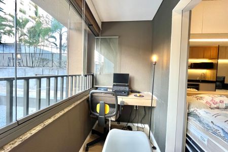 Studio à venda com 25m², 1 quarto e sem vagaVaranda