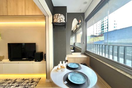 Studio à venda com 25m², 1 quarto e sem vagaVaranda