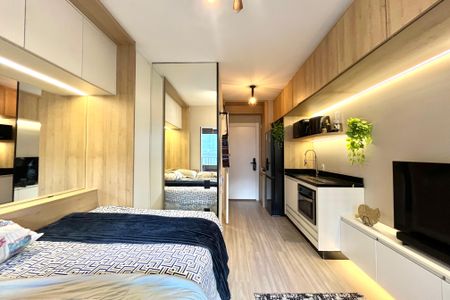 Studio à venda com 25m², 1 quarto e sem vagaSala/Quarto