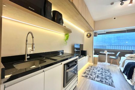 Studio à venda com 25m², 1 quarto e sem vagaCozinha