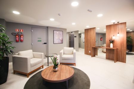 Studio à venda com 31m², 1 quarto e 1 vaga Studio à venda com 31m², 1 quarto e 1 vagaHall social