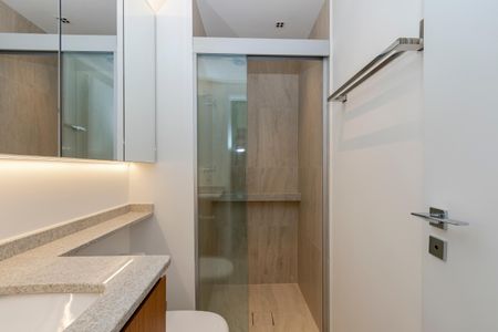 Studio para alugar com 24m², 1 quarto e sem vaga Studio para alugar com 24m², 1 quarto e sem vagaBanheiro Social