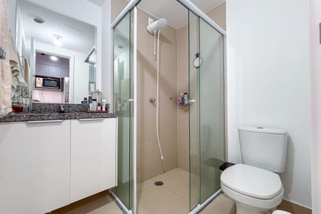 Studio à venda com 25m², 1 quarto e sem vaga Studio à venda com 25m², 1 quarto e sem vagaBanheiro Social