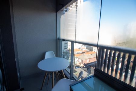 Studio à venda com 26m², 1 quarto e sem vagaVaranda