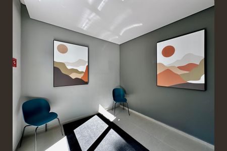 Apartamento à venda com 27m², 1 quarto e sem vaga Apartamento à venda com 27m², 1 quarto e sem vagaHall Social Bloco