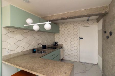 Studio à venda com 37m², 1 quarto e sem vagaCozinha