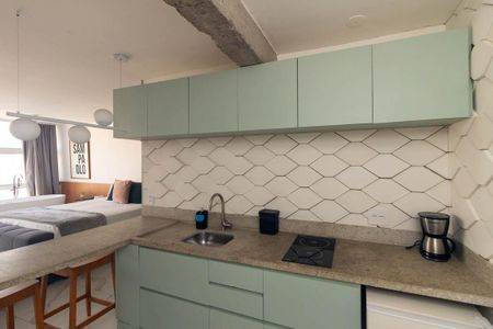 Studio à venda com 37m², 1 quarto e sem vagaCozinha