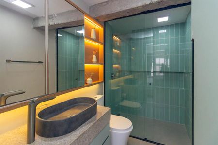Banheiro de kitnet/studio à venda com 1 quarto, 37m² em Centro Histórico de São Paulo, São Paulo