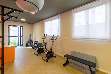 Apartamento para alugar com 44m², 2 quartos e sem vaga Apartamento para alugar com 44m², 2 quartos e sem vagaÁrea comum - Academia