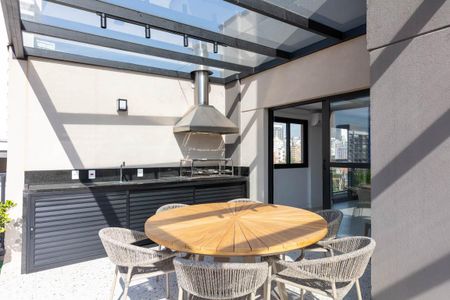 Studio para alugar com 25m², 1 quarto e sem vaga Studio para alugar com 25m², 1 quarto e sem vagaÁrea comum - Churrasqueira