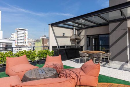 Studio para alugar com 25m², 1 quarto e sem vaga Studio para alugar com 25m², 1 quarto e sem vagaÁrea comum - Churrasqueira