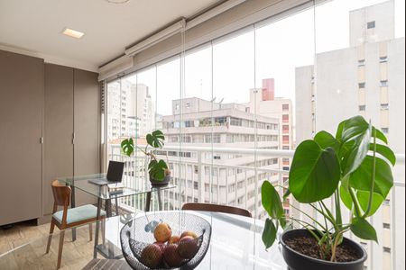 Varanda do Studio de kitnet/studio à venda com 1 quarto, 37m² em Bela Vista, São Paulo
