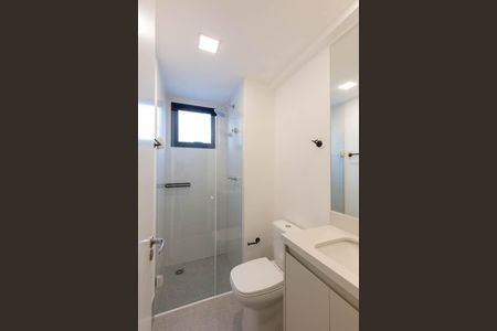 Banheiro de kitnet/studio para alugar com 1 quarto, 30m² em Santa Cecilia, São Paulo