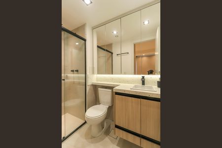 Studio para alugar com 25m², 1 quarto e sem vaga Studio para alugar com 25m², 1 quarto e sem vagaBanheiro