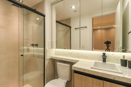 Studio para alugar com 25m², 1 quarto e sem vaga Studio para alugar com 25m², 1 quarto e sem vagaBanheiro