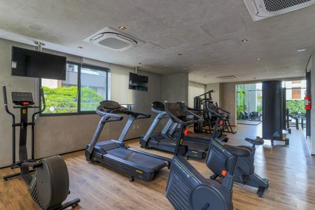 Studio para alugar com 25m², 1 quarto e sem vaga Studio para alugar com 25m², 1 quarto e sem vagaÁrea comum - Academia