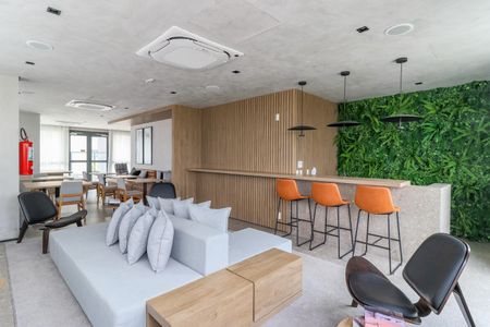 Studio para alugar com 25m², 1 quarto e sem vaga Studio para alugar com 25m², 1 quarto e sem vagaÁrea comum - Espaço Gourmet
