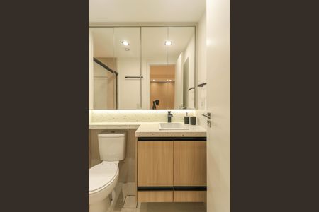 Studio para alugar com 25m², 1 quarto e sem vaga Studio para alugar com 25m², 1 quarto e sem vagaBanheiro