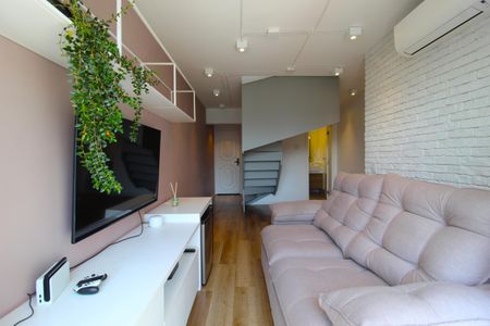 Sala/Cozinha de apartamento à venda com 2 quartos, 99m² em Vila Olímpia, São Paulo