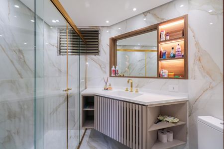 Apartamento à venda com 107m², 3 quartos e 2 vagas Apartamento à venda com 107m², 3 quartos e 2 vagasBanheiro da Suíte 3