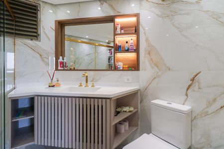 Apartamento à venda com 107m², 3 quartos e 2 vagas Apartamento à venda com 107m², 3 quartos e 2 vagasBanheiro da Suíte 3