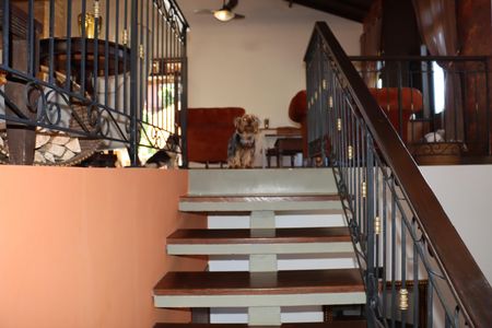 Casa de condomínio para alugar com 323m², 4 quartos e 5 vagasEscada 