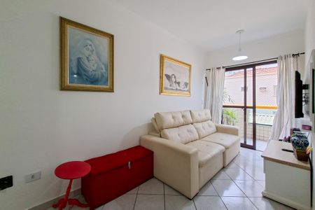 Sala de apartamento para alugar com 1 quarto, 53m² em Vila Tupi, Praia Grande