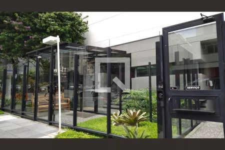 Apartamento para alugar com 36m², 1 quarto e 1 vaga Apartamento para alugar com 36m², 1 quarto e 1 vagaFachada