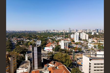 Apartamento para alugar com 82m², 1 quarto e 1 vagaVista da varanda