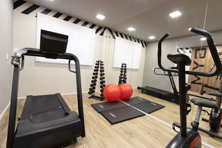 Apartamento à venda com 28m², 1 quarto e sem vaga Apartamento à venda com 28m², 1 quarto e sem vagaÁrea comum - Academia