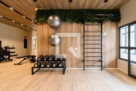 Apartamento para alugar com 26m², 1 quarto e sem vaga Apartamento para alugar com 26m², 1 quarto e sem vagaÁrea comum - Academia