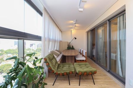Varanda da Sala de apartamento para alugar com 2 quartos, 66m² em Pinheiros, São Paulo