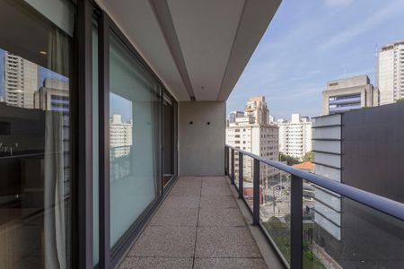 Studio à venda com 62m², 1 quarto e 2 vagasVaranda