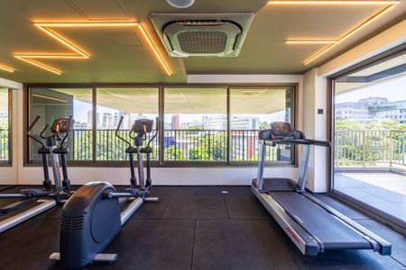 Studio para alugar com 36m², 1 quarto e sem vaga Studio para alugar com 36m², 1 quarto e sem vagaÁrea comum - Academia