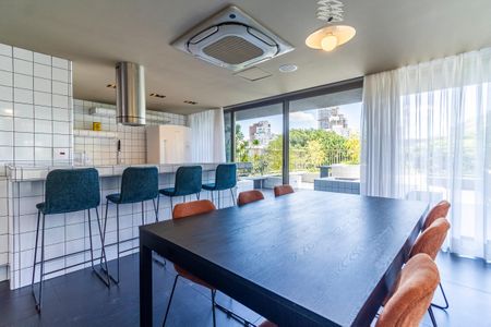 Studio para alugar com 36m², 1 quarto e sem vaga Studio para alugar com 36m², 1 quarto e sem vagaÁrea comum - Espaço Gourmet