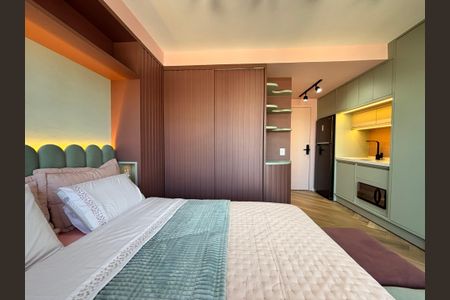 Studio de kitnet/studio para alugar com 1 quarto, 25m² em Indianópolis, São Paulo