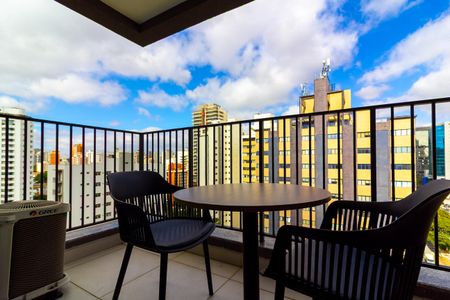 Studio para alugar com 26m², 1 quarto e sem vagaVaranda